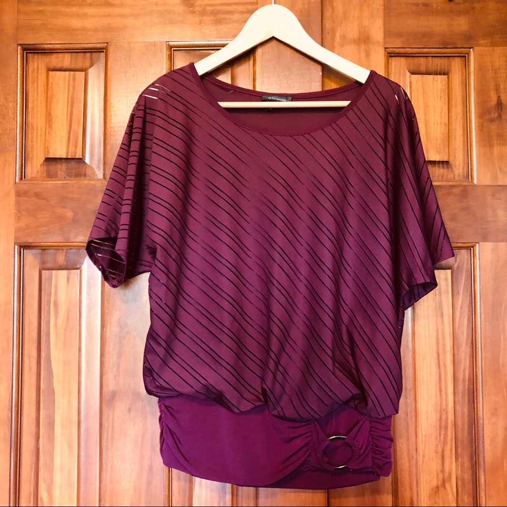 *3/$15* B Design Blouse with Doloman Sleeve S